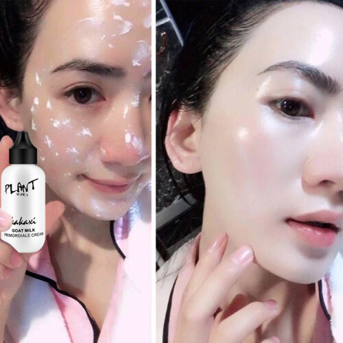Waterproof Smooth Brighten Plain Cream Ultimate Lazy Face Foundation Cream Goat Milk Revitalizing Whitening Full Coverage 1