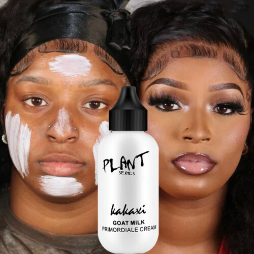 Waterproof Smooth Brighten Plain Cream Ultimate Lazy Face Foundation Cream Goat Milk Revitalizing Whitening Full Coverage