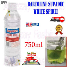 Bartoline 750ml White Spirit Oil Paint Thinner Solvent Brush Cleaner