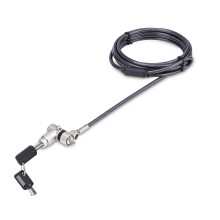 StarTech.com Antivol Universel 3-en-1 pour PC, Câble de Verrouillage à Clé Maîtresse, 2m, Compatible Noble Wedge/Nano/K-Slot