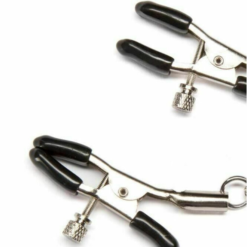 (Standard, 2) Adjustable Nipple Clamps Clit Long Chain Bells Bdsm Bondage Restraints 2