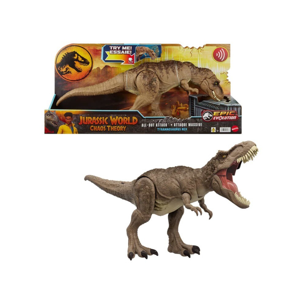 Mattel Jurassic Total Attack T Rex Hxf53 Wb2