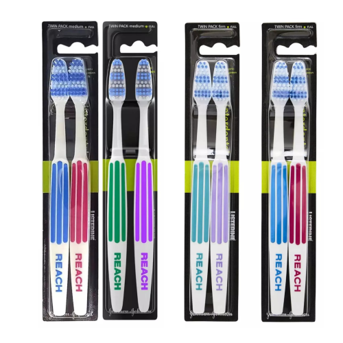 Listerine Reach Interdental Toothbrush - 8-Mix (4 Firm & 4 Medium) Twin Pack