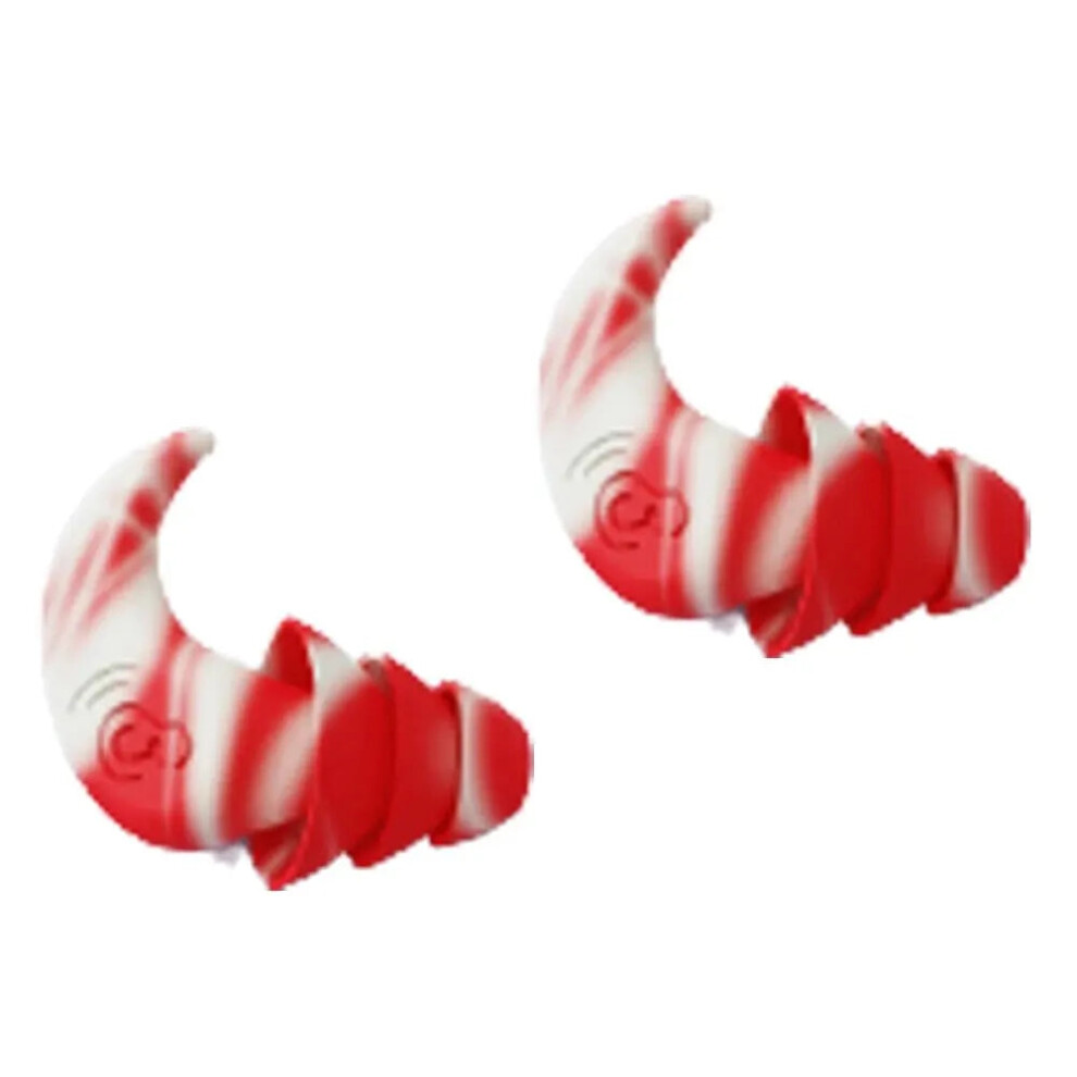 (pink) Anti Noise Silicone Earplugs Waterproof Swimming Ear Plugs