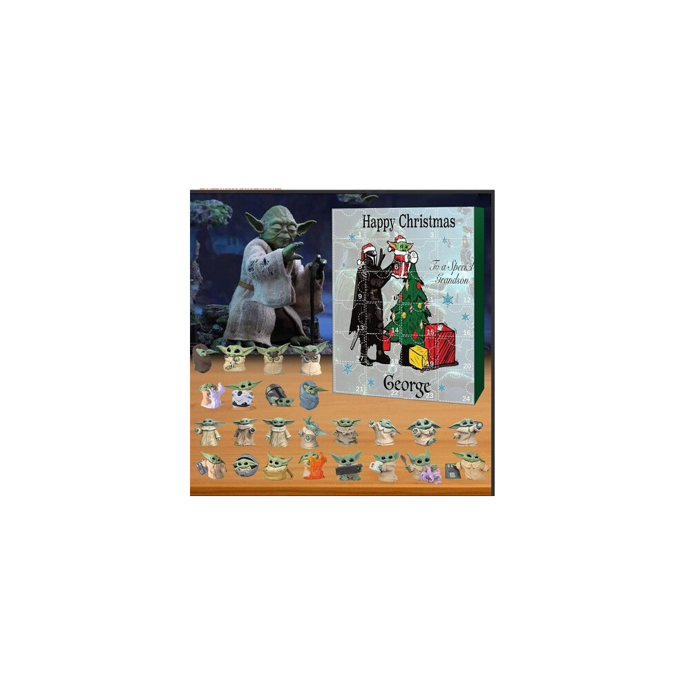 (Yoda [Model B] + Airplane Box) Lilo & Stitch Christmas Countdown Calendar Box