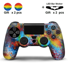 (#20) PS4 Silicone Controller Case Camo Graffiti Skin Cover for PlayStation 4 /Slim
