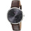 Tommy Hilfiger TOMMY HILFIGER 1710352 MEN'S WATCH BRONW STRAP BLACK DIAL SILVER CASE 2