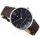 Tommy Hilfiger TOMMY HILFIGER 1710352 MEN'S WATCH BRONW STRAP BLACK DIAL SILVER CASE 7