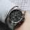 Tommy Hilfiger TOMMY HILFIGER 1710356 MEN'S WATCH SILVER STRAP BLACK DIAL SILVER CASE 1
