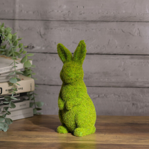 Living And Home Moss Standing Bunny Rabbit Easter Garden Home Decoration