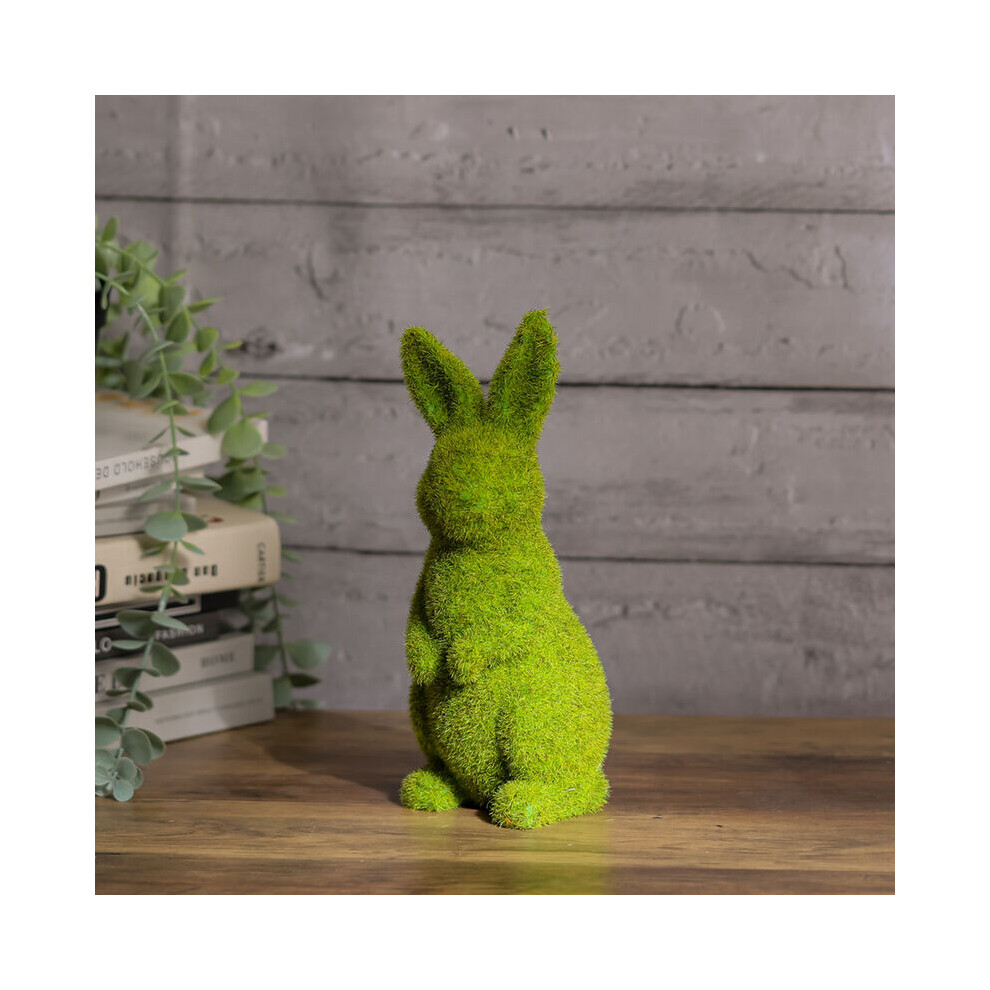 Moss Standing Bunny Rabbit Easter Garden Home Decoration