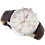 Tommy Hilfiger TOMMY HILFIGER 1710360 MEN'S WATCH BROWN STRAP SILVER DIAL SILVER CASE 11