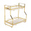Living And Home (2) Kitchen Bathroom Storage Organiser Rack Gold 3
