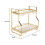 Living And Home (2) Kitchen Bathroom Storage Organiser Rack Gold 6
