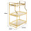 Living And Home (3) Kitchen Bathroom Storage Organiser Rack Gold 7