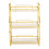 Living And Home (3) Kitchen Bathroom Storage Organiser Rack Gold 4