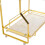 Living And Home (3) Kitchen Bathroom Storage Organiser Rack Gold 6