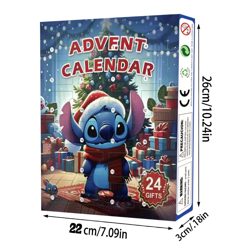 Goplushtoy Lilo & Stitch Doll Advent Calendar Christmas Gift Toys 24 Days Countdown Calendar Surprise Blind Box
