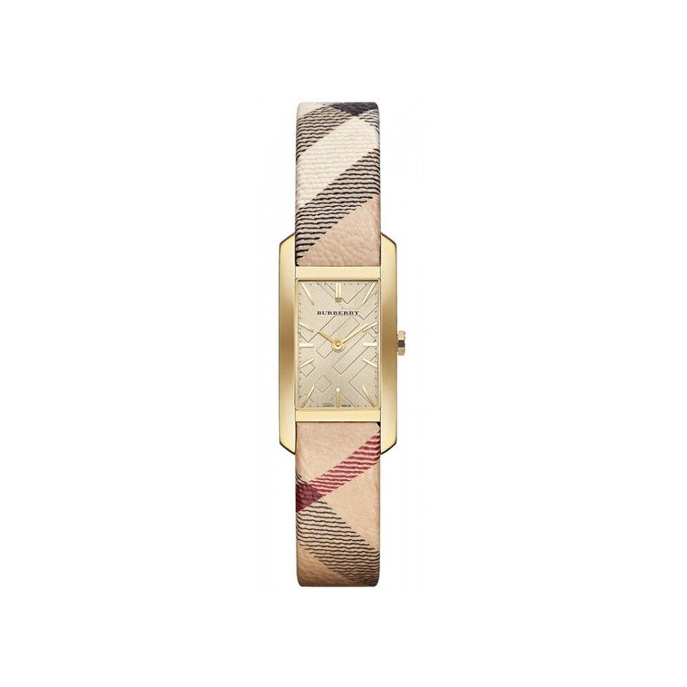 Burberry BU9509 Pioneer Gold Dial Gold Ion-plated Women's Watch