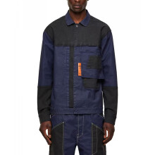 (L) DIESEL D FETZ 0EEAW Mens Trucker Jacket Denim Navy