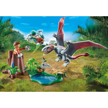PLAYMOBIL 71525 Beobachtungsdrohne mit Dimorphodon, Dinosauriern, 49 Teile, Ab 4 Jahren