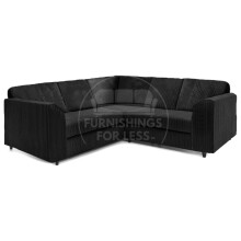 (Black, 5 Seater Symmetrical) Luxor Fullback Cord Corner Sofa Range