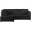 (Black, 4 Seater Left Hand Facing) Luxor Fullback Cord Corner Sofa Range 1