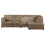 (Coffee, 5 Seater Right Hand Facing) Luxor Fullback Cord Corner Sofa Range 1
