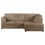 (Coffee, 4 Seater Right Hand Facing) Luxor Fullback Cord Corner Sofa Range 1