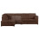 (Chocolate, 5 Seater Left Hand Facing) Luxor Fullback Cord Corner Sofa Range 1