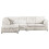 (Silver, 5 Seater Left Hand Facing) Luxor Fullback Cord Corner Sofa Range 1