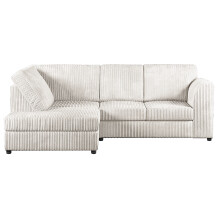 (Silver, 4 Seater Left Hand Facing) Luxor Fullback Cord Corner Sofa Range