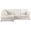 (Silver, 4 Seater Left Hand Facing) Luxor Fullback Cord Corner Sofa Range 1