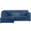 (Marine Blue, 4 Seater Left Hand Facing) Luxor Fullback Cord Corner Sofa Range 1