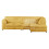 (Mustard, 5 Seater Right Hand Facing) Luxor Fullback Cord Corner Sofa Range 1