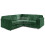 (Green, 5 Seater Symmetrical) Luxor Fullback Cord Corner Sofa Range 1