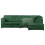 (Green, 5 Seater Right Hand Facing) Luxor Fullback Cord Corner Sofa Range 1