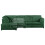 (Green, 5 Seater Left Hand Facing) Luxor Fullback Cord Corner Sofa Range 1