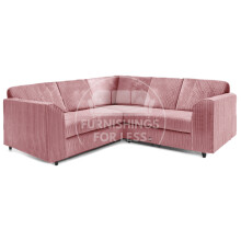 (Pink, 5 Seater Symmetrical) Luxor Fullback Cord Corner Sofa Range