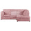 (Pink, 4 Seater Right Hand Facing) Luxor Fullback Cord Corner Sofa Range 1