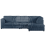 (Navy Blue, 5 Seater Right Hand Facing) Luxor Fullback Cord Corner Sofa Range 1