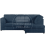 (Navy Blue, 4 Seater Right Hand Facing) Luxor Fullback Cord Corner Sofa Range 1