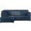 (Navy Blue, 4 Seater Left Hand Facing) Luxor Fullback Cord Corner Sofa Range 1
