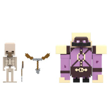 Minecraft LEGENDS PIGMADILLO VS SKELETON Figures