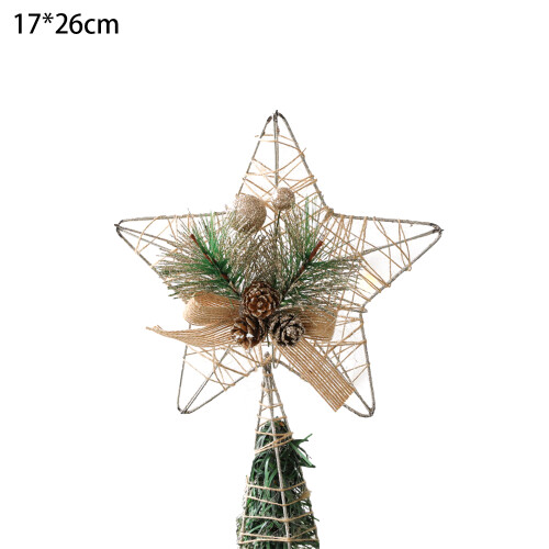 Christmas Tree Decorations - Gold Glitter Metallic Halloween Tree Stars 1