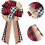 Christmas Tree Topper - Buffalo Plaid Red Black Burlap Decorative Bow 5