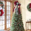 Christmas Tree Topper - Buffalo Plaid Red Black Burlap Decorative Bow 3
