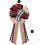 Christmas Tree Topper - Buffalo Plaid Red Black Burlap Decorative Bow 4