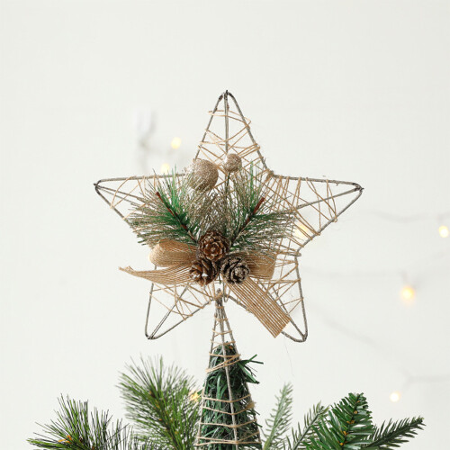 Christmas Tree Decorations - Gold Glitter Metallic Halloween Tree Stars 2