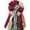Christmas Tree Topper - Buffalo Plaid Red Black Burlap Decorative Bow 1